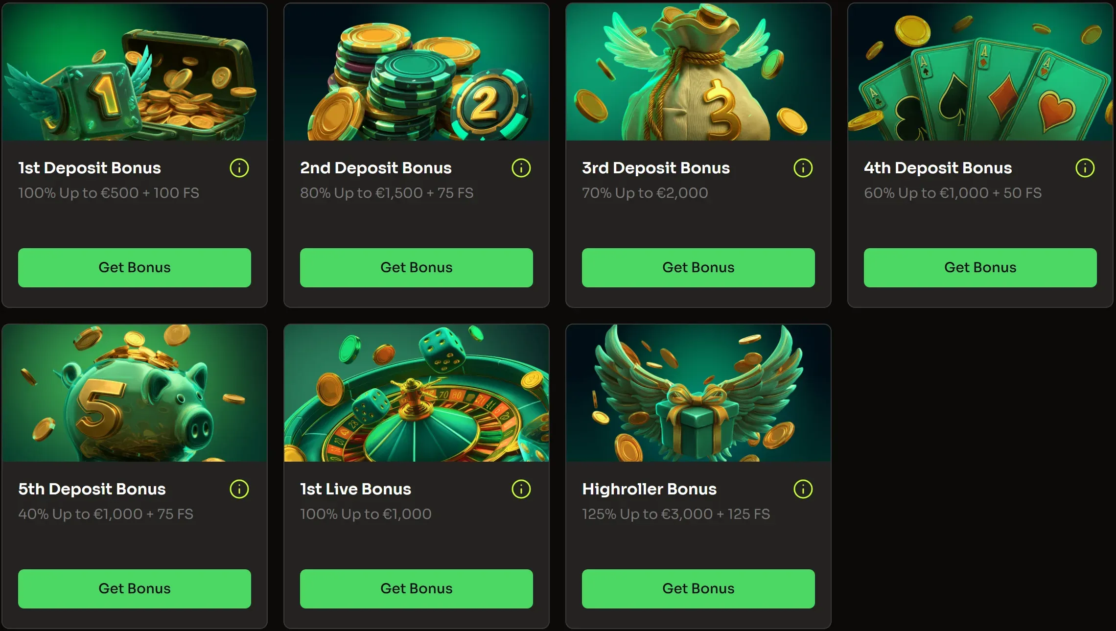 holyLuck casino bonuses