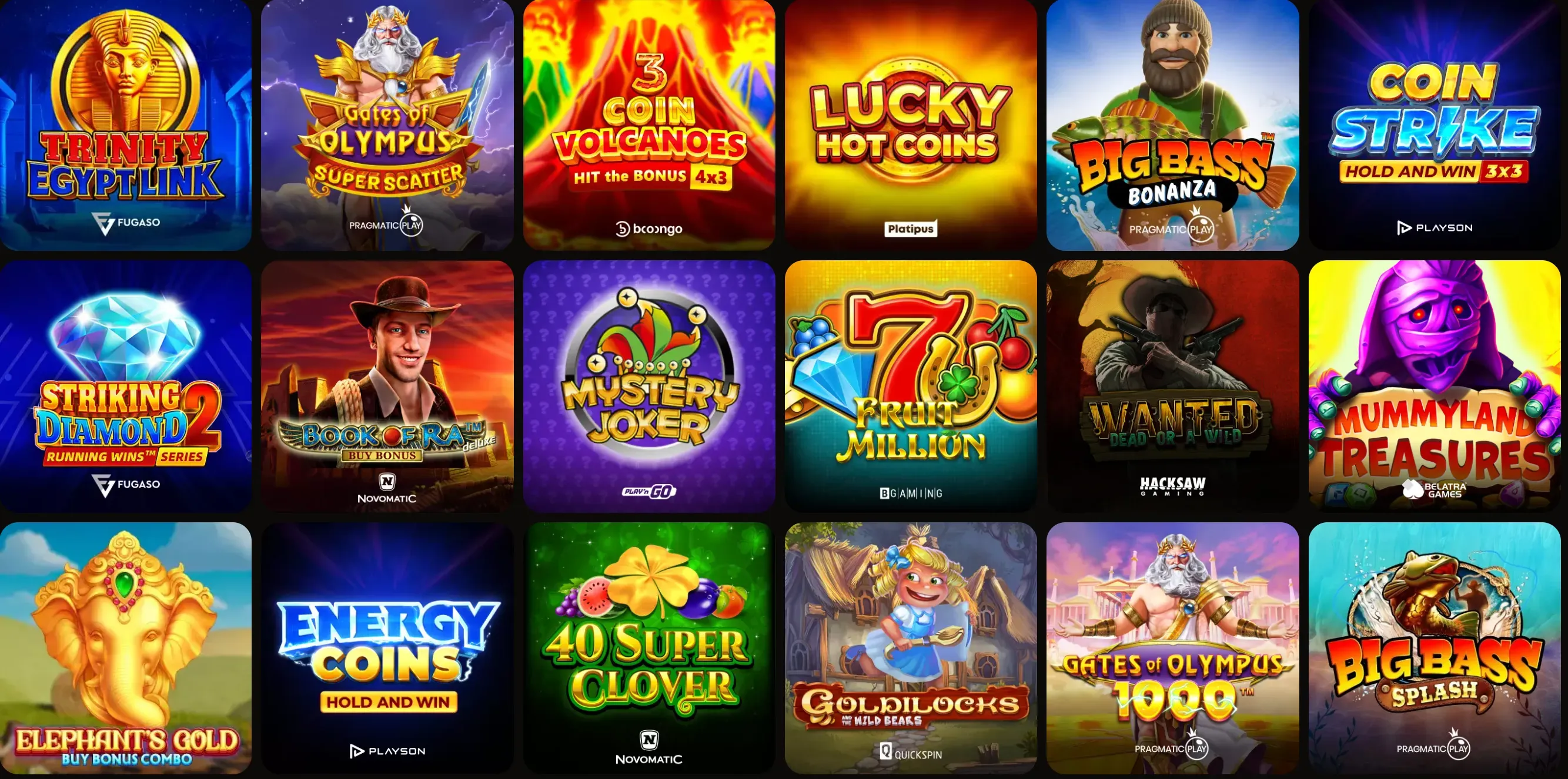 holyLuck casino popular slots